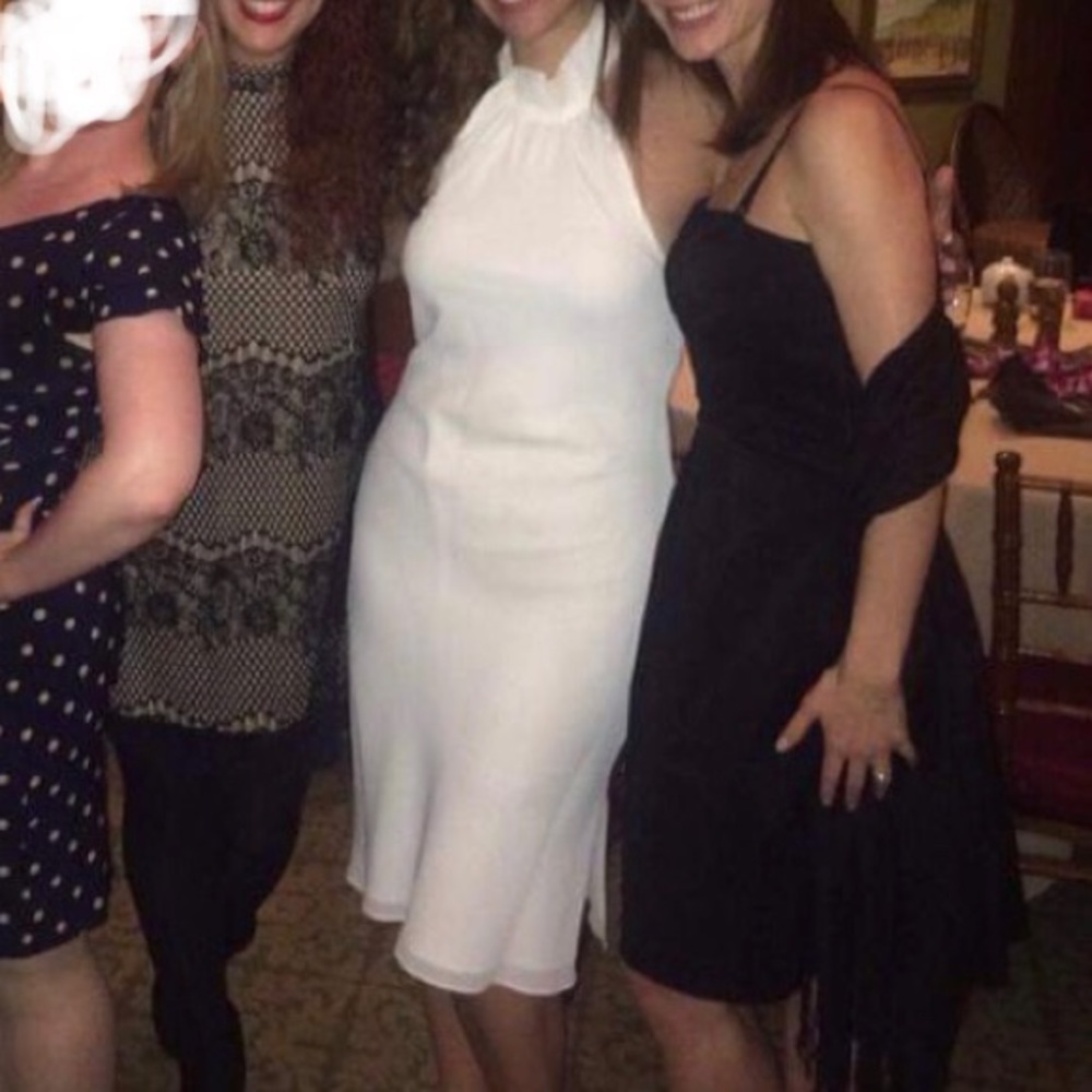White halter sundress